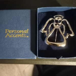 Personal Accents Silver Angel Ornament Pin